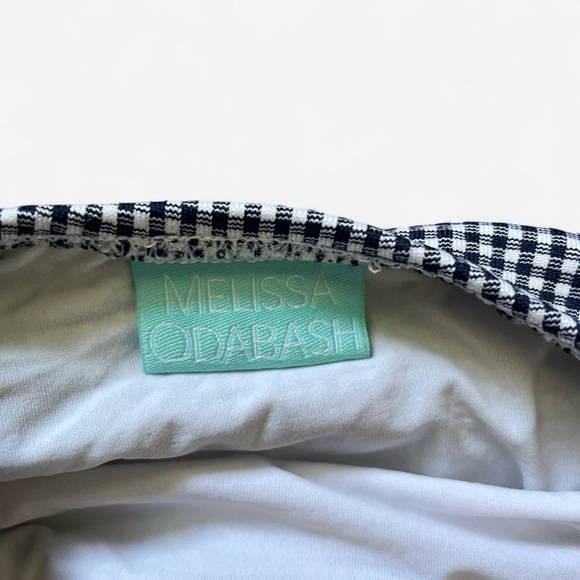 Melissa Odabash Cyprus Lace Up One Piece Bathing Suit Swimsuit in Gingham US 8 - Picture 3 of 5